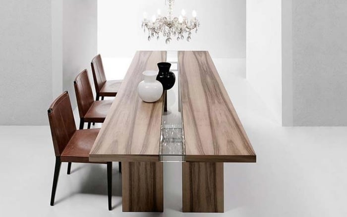 table de salle à manger bois-massif-Ritz-Ennio-Arosio-pour-Bross