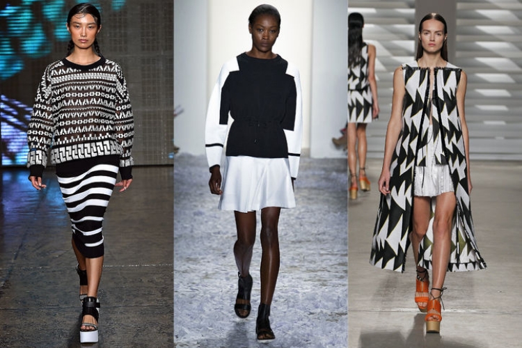 tendances-mode-printemps-2015-noir-blanc-motifs mode femme printemps