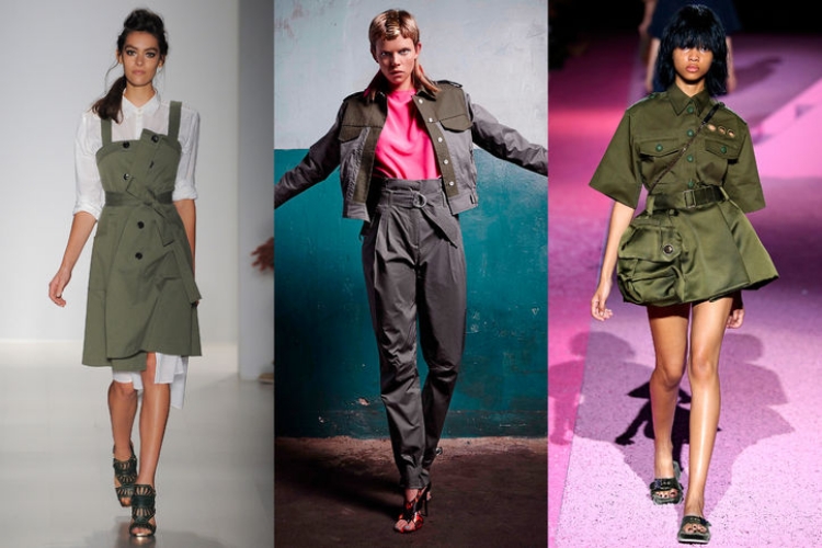 tendances-mode-printemps-2015-vert-militaire-nuances mode femme printemps