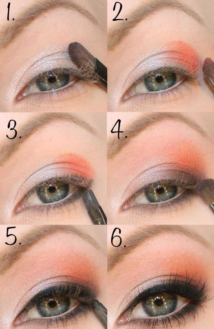 tuto-maquillage-yeux-fard-faupières-pêche-argent-eye-liner-mascara