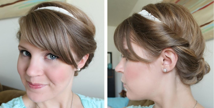 Idée-de-coiffure-femme-headband-chignon-torsade