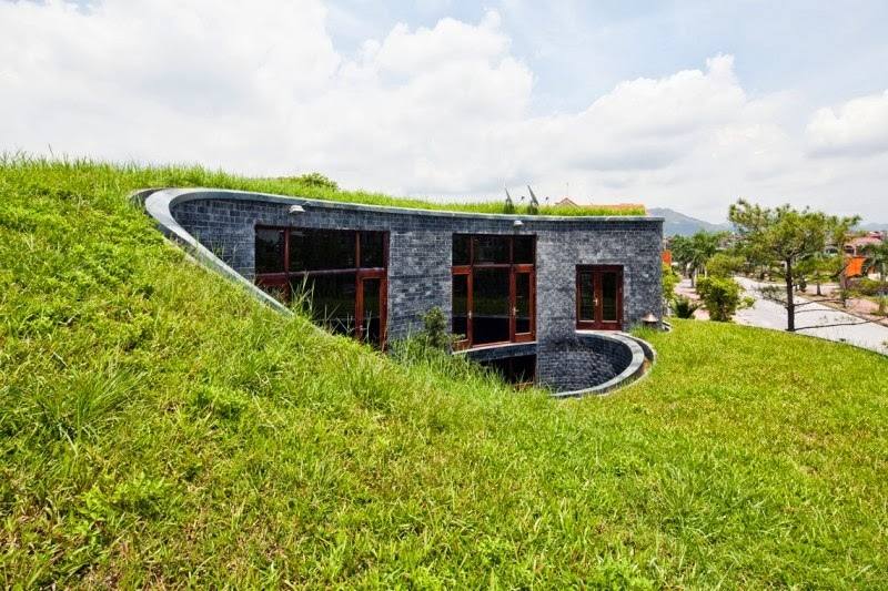 amenagement toit terrassedee-deco-pelouse-forme-spirale