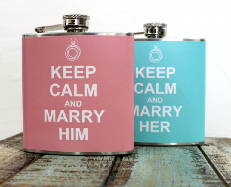 cadeau-mariage-original-flasques-Keep-Calm-Marry-On