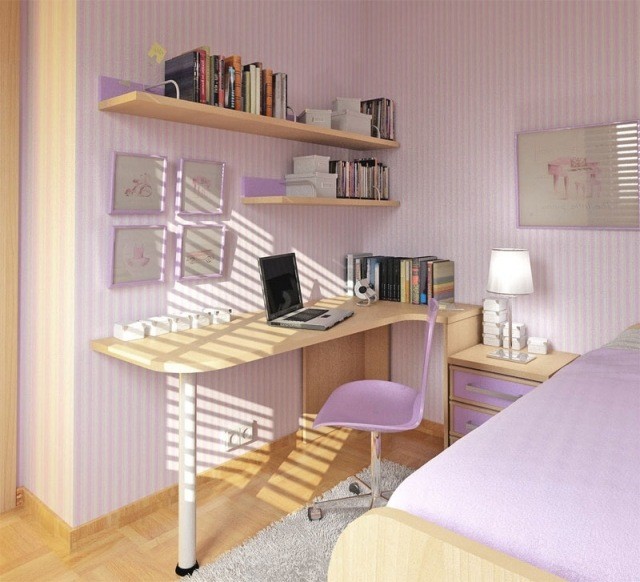Petite chambre ado en 30 idées fascinantes pour votre enfant! Bureau ado avec rangement