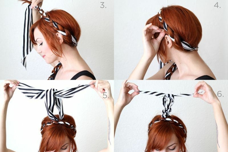 Coiffure avec un bandana cheveux – coiffures cool et tutoriels