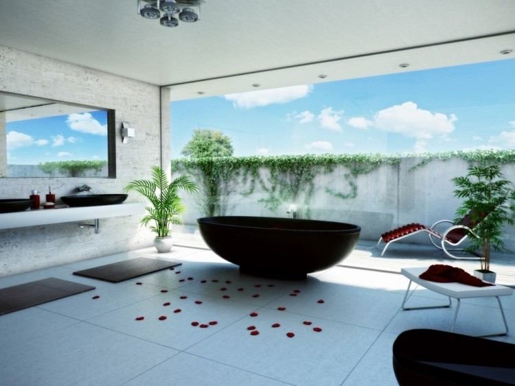 Couleur salle de bain en 55 idées de carrelage et décoration Décor Baignoires Rangement