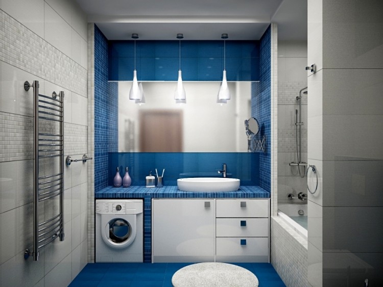 Couleur salle de bain en 55 idées de carrelage et décoration Bains Couleur de désign salle