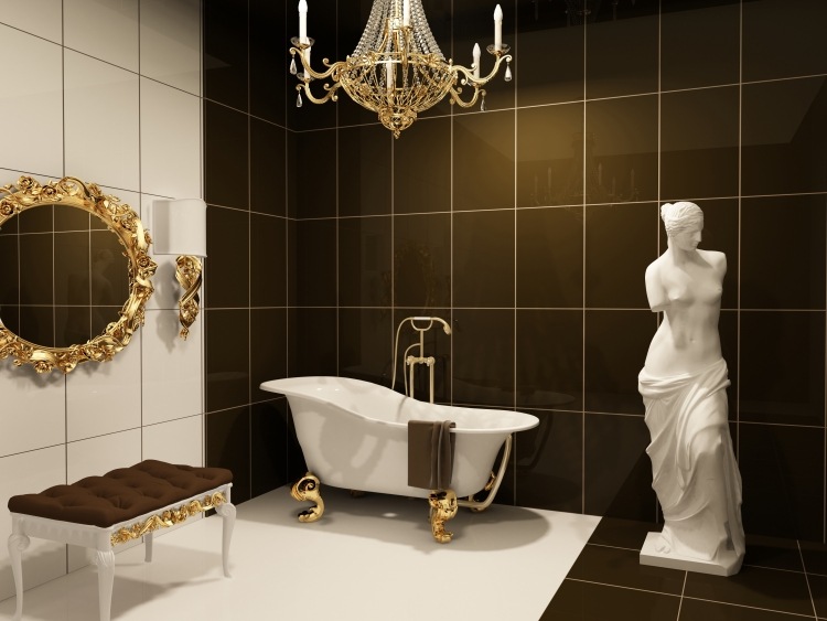 Couleur salle de bain en 55 idées de carrelage et décoration Sabot Baignoires décor