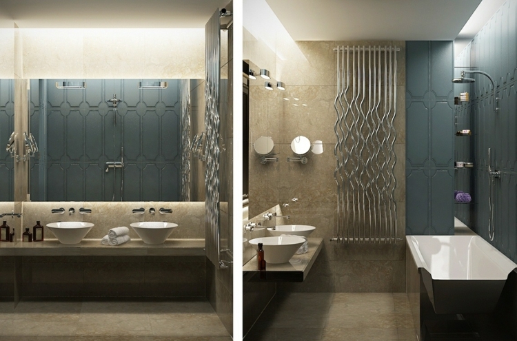 Couleur salle de bain en 55 idées de carrelage et décoration