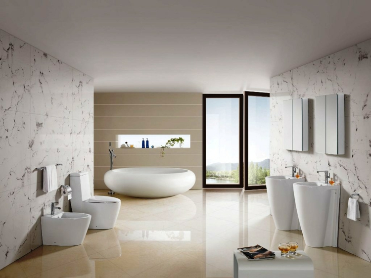 couleur-salle-bain-sobre-carrelage-beige-marbre-blanc