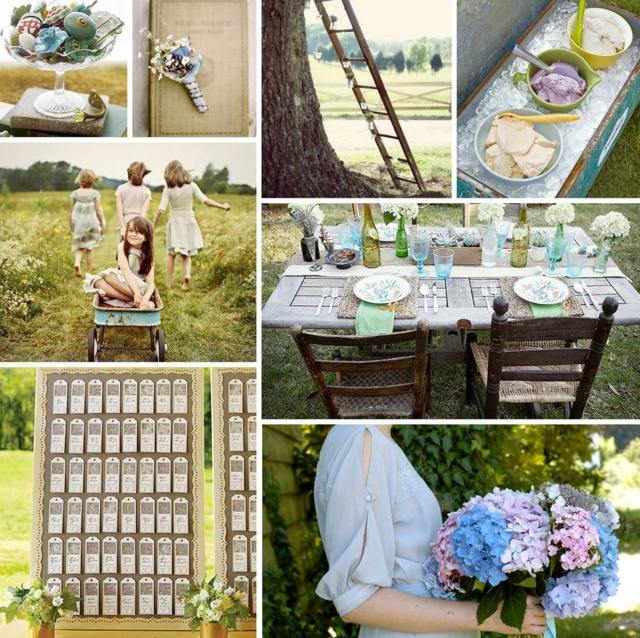 deco-mariage-table-champêtre-hortensias-table-jardin-rustique