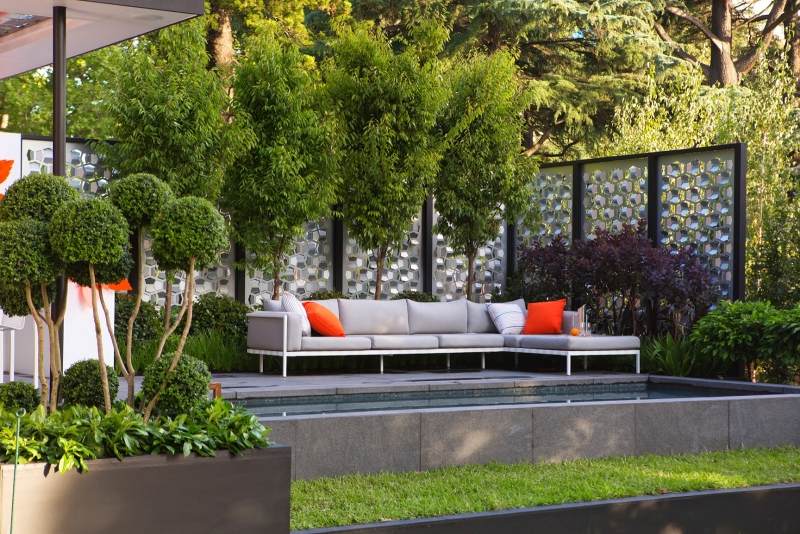 decoration-jardin-terrasse-aravent-métallique-verre-cages décoration jardin