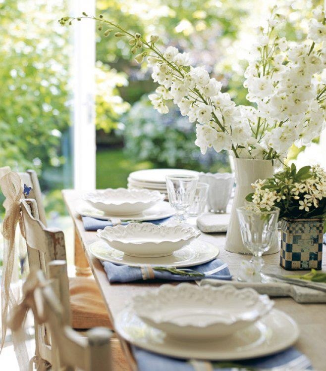 déco-table-fête-mères-bouquet-fleurs-blanches-rubans-jute
