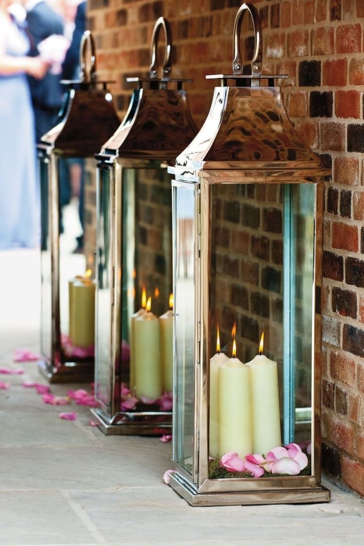 décoration-mariage-lanternes-extérieures-superbes-métal-verre