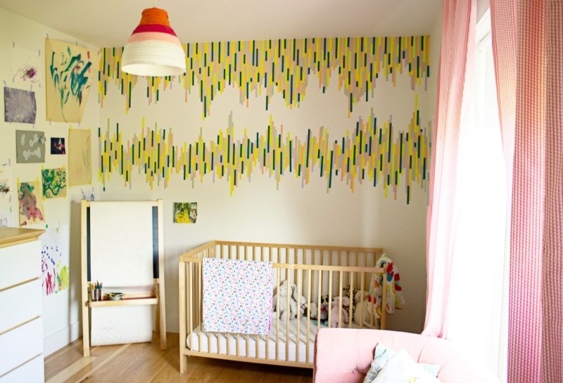 décoration-murale-masking-tape-chambre-bébé