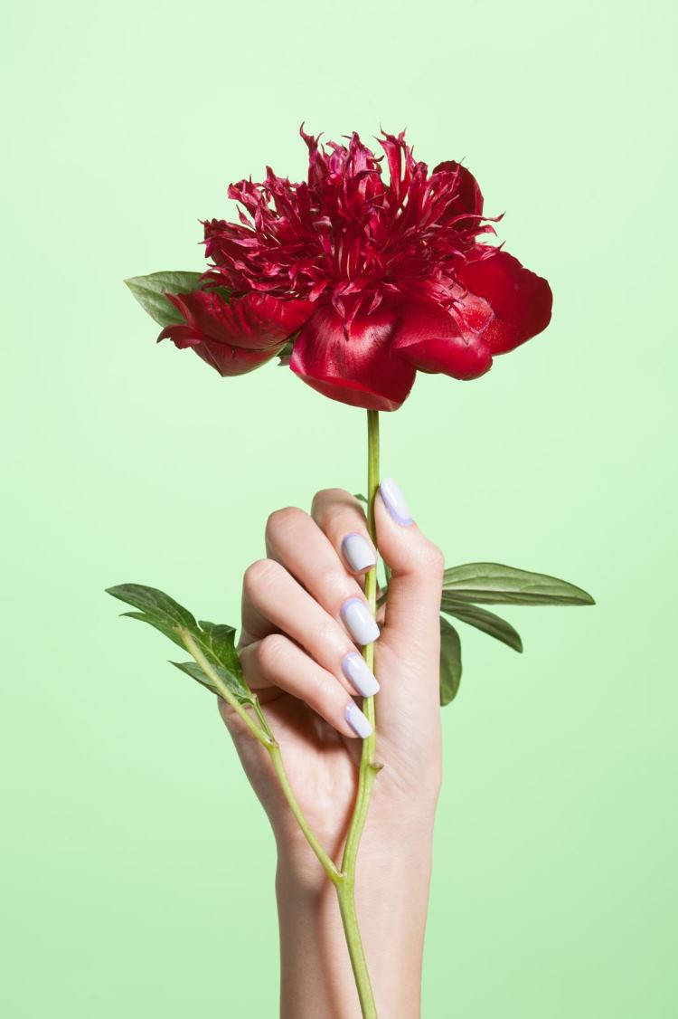décoration-ongle-printemps-2015-lilas-pastel décoration ongle