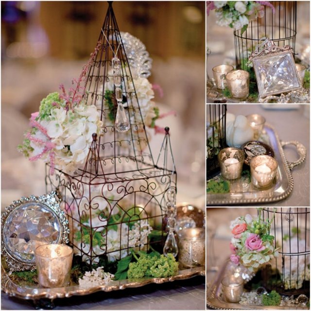 décoration-table-mariage-vintage-cage-château-bougeoirs