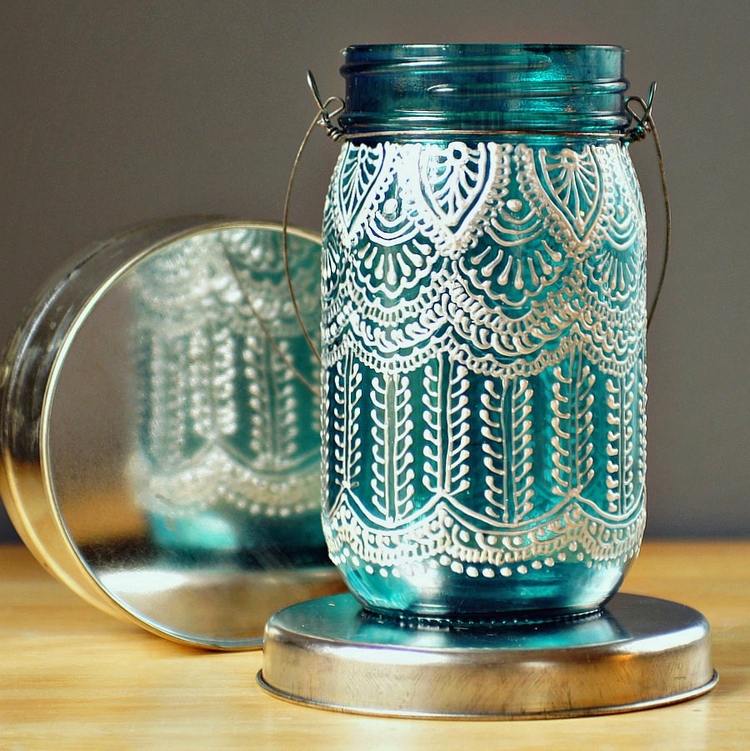 idées-originales-diy-déco-vieux-objets-lanterne-bocal-mason-jar