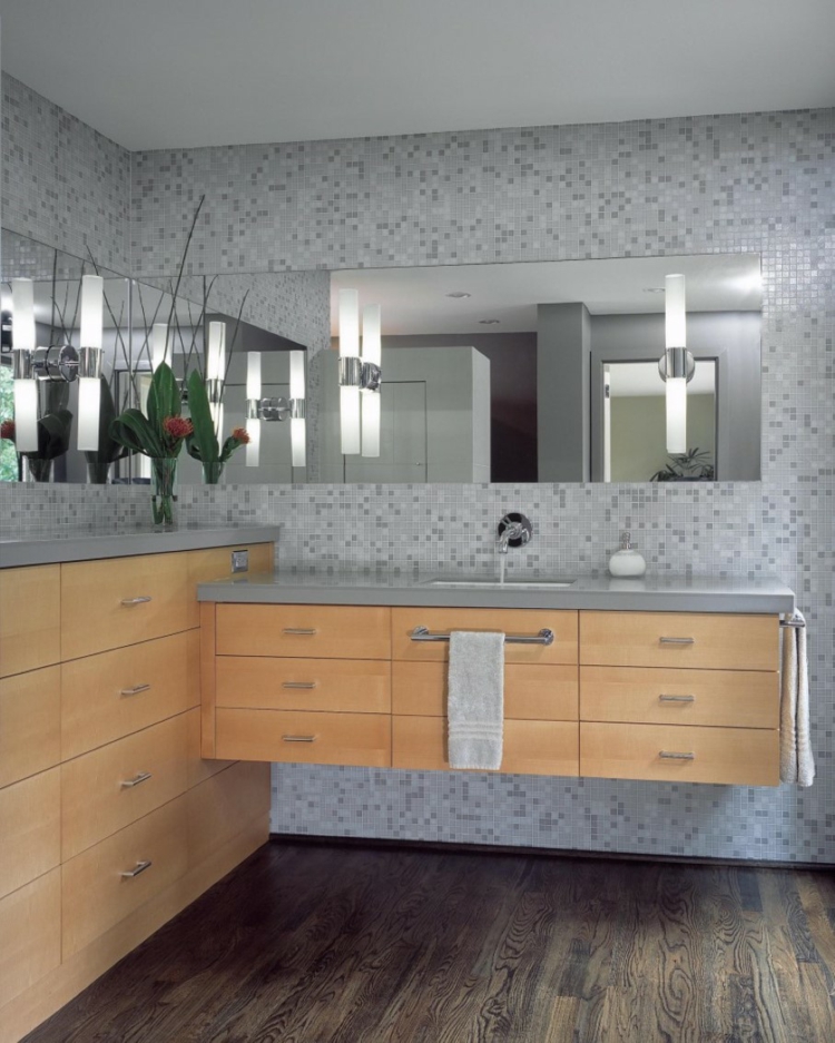 luminaire salle de bain  applique-murale-miroir-rectangulaire