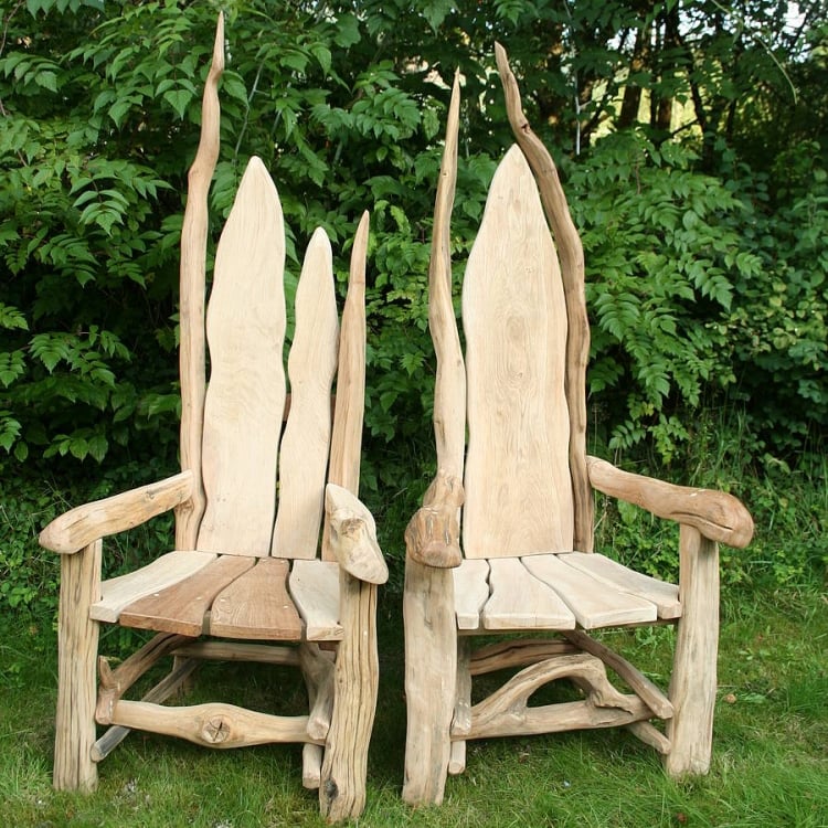 meubles-extérieurs-originaux-fauteuils-jardin-bois-flotté