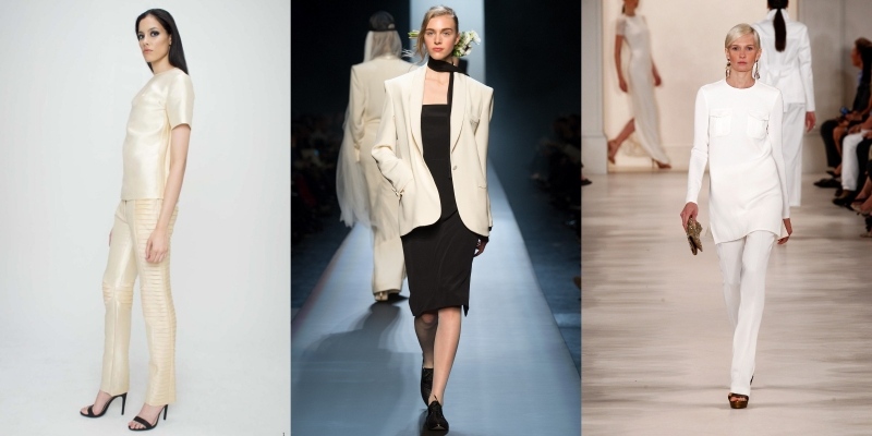 mode-2015-femme-idées-blanc-cassé-noir-Ralph-Lauren