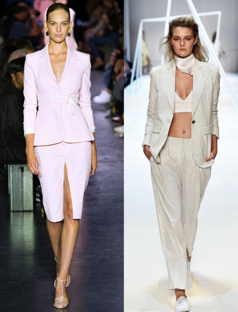 mode-2015-femme-idées-tailleur-femme-jupe-fente-pantalon