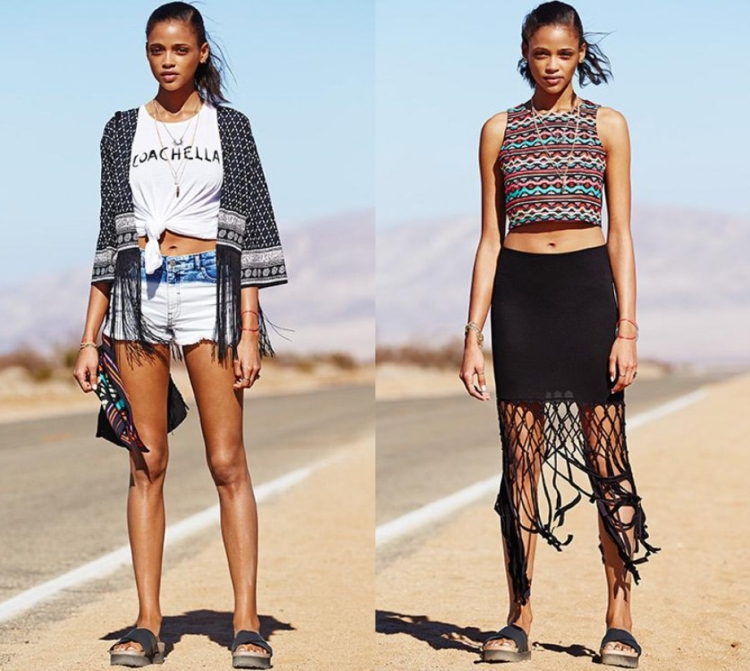 mode-boho-chic-hippie-Coachella-2015-hm-jupe-franges-kimono-top-motifs