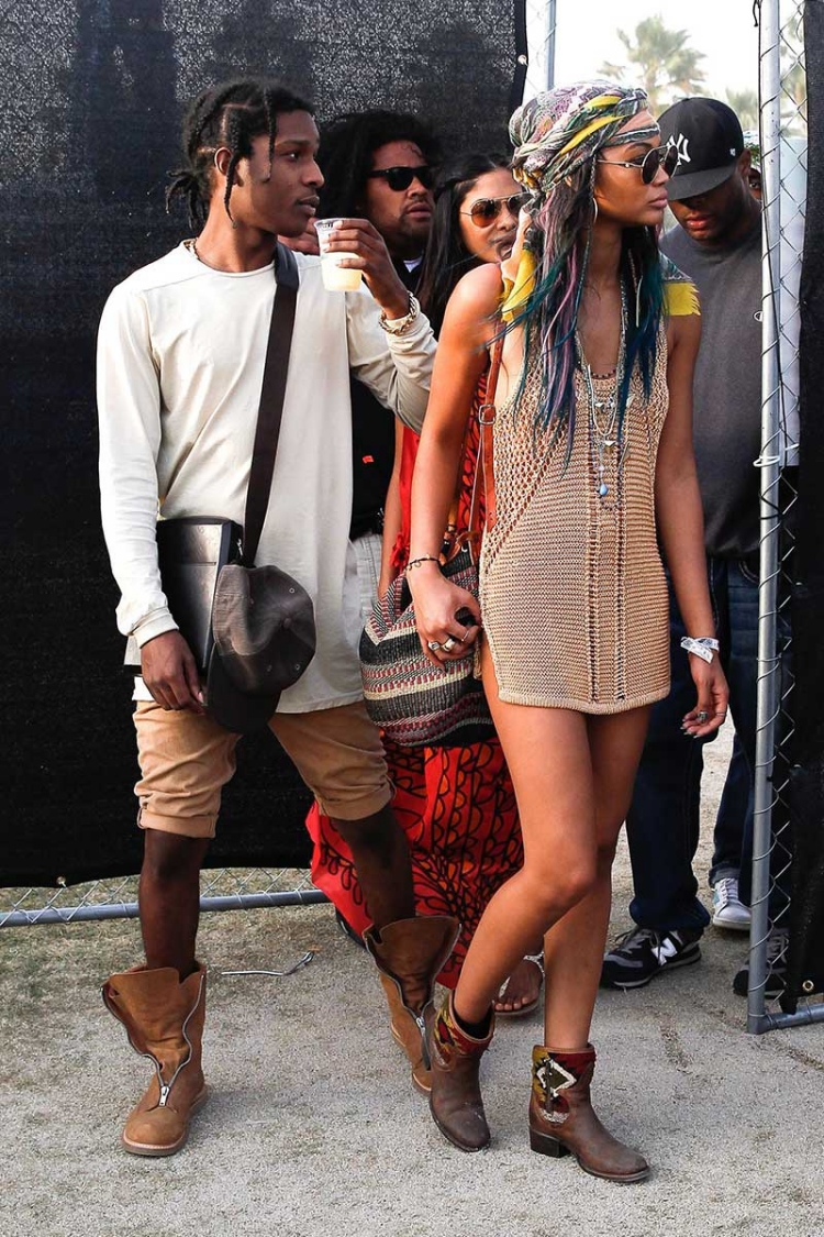 mode-boho-chic-hippie-Coachella-2015-streetstyle-robe-bottines-bandana
