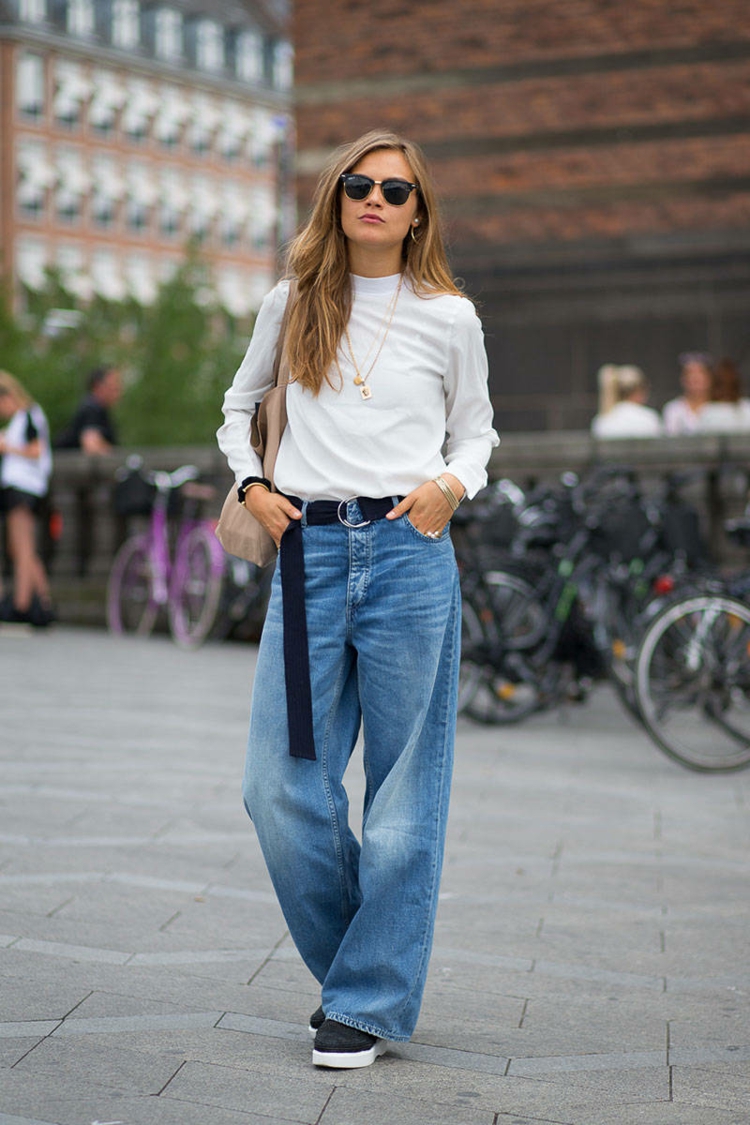 mode-femme-street-style-jeans-ceinture-top-blanc-sac