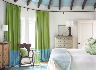 rideaux-occultants-couleur-bleue-vert-chambre-coucher-idees-deco