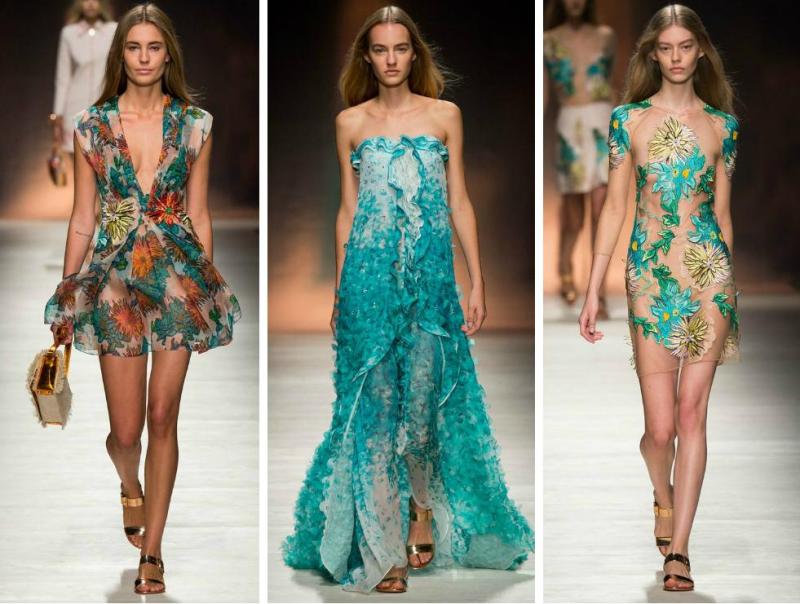 robe-fluide-été-imprimé-fleurs-turquoise-tendance-2015