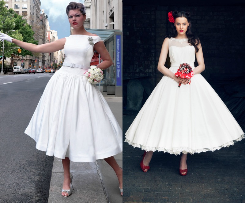 robes années 50 robes mariée-vintage-évasées-midi
