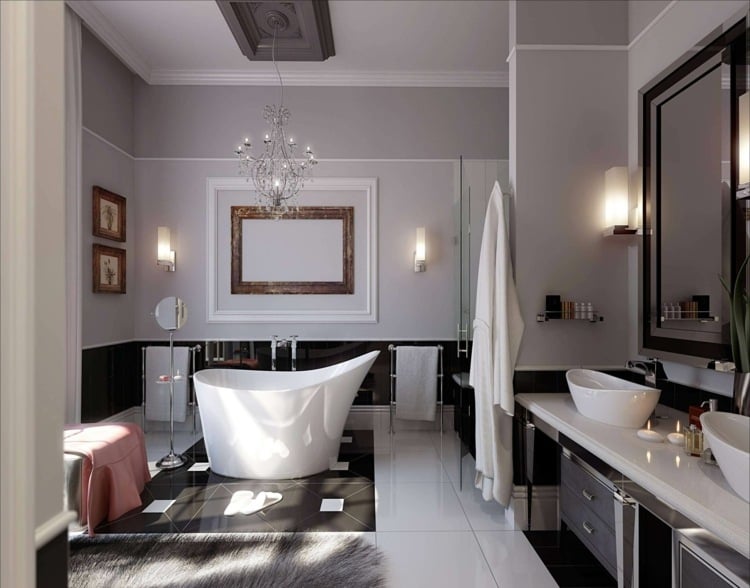 salle-bain-luxe-style-contemporain-noir-blanc