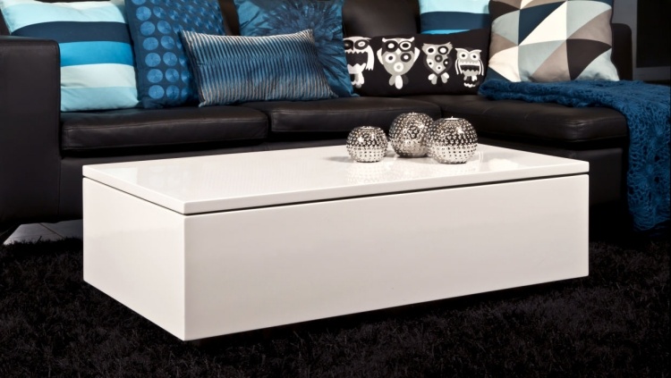 table basse design blanc-minimaliste-rangement