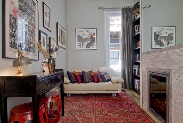 Tapis persan dans le salon contemporain en 33 exemples Salon Contemporain inspiration