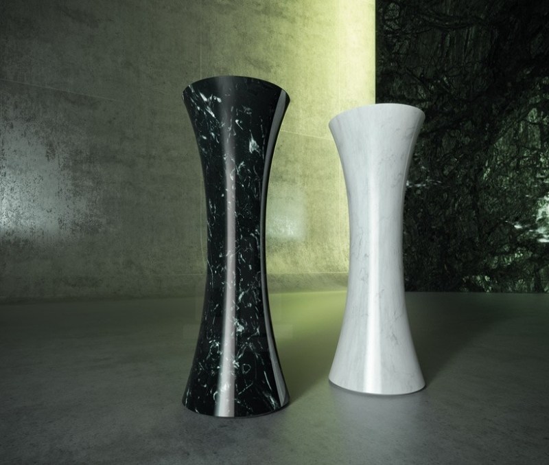 accessoire-design-Iosa-Ghinni-marbre--vase-couleur-noire-blanche