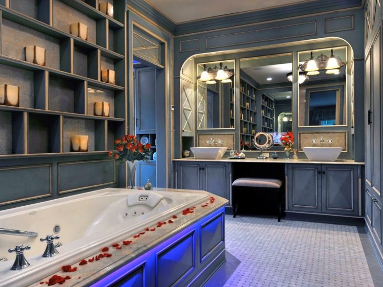 Aménagement salle de bain de style campagne en 25 idées! Décor Rectangulaire Baignoires