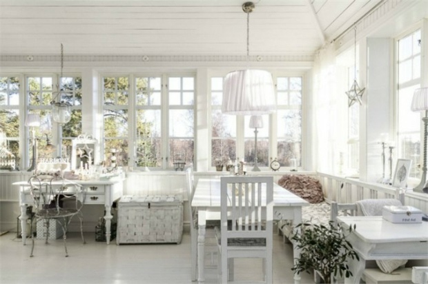 aménagement-maiosn-style-cottage-blanc décoration shabby