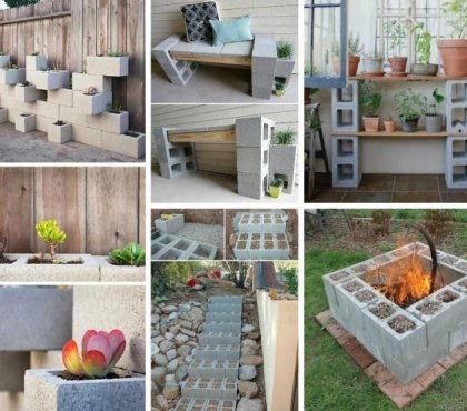 bloc-beton-foyer-exterieur-pierres-fleurs-deco-jardin