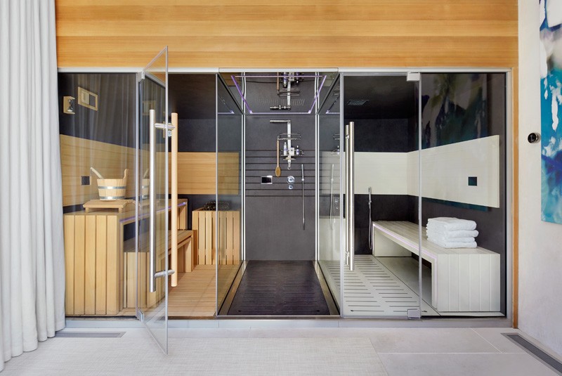 cabane chic design moderne sauna-douche-massante
