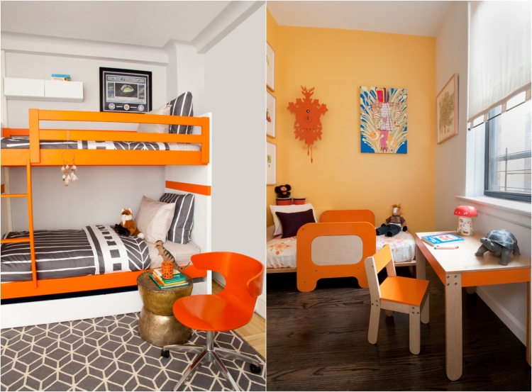 chambre-enfants-couleur-orange-facilier-communication