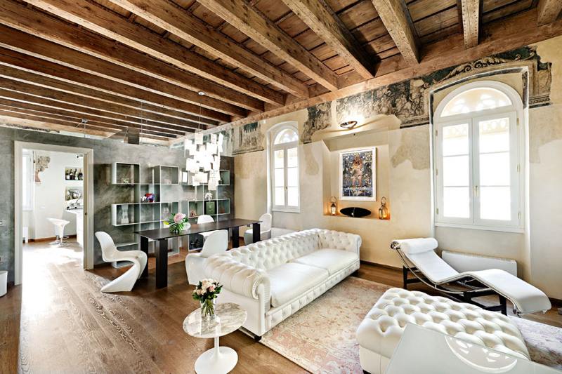 Déco intérieur de styles mélangés pour révéler son caractère Mariage plafond Créatif