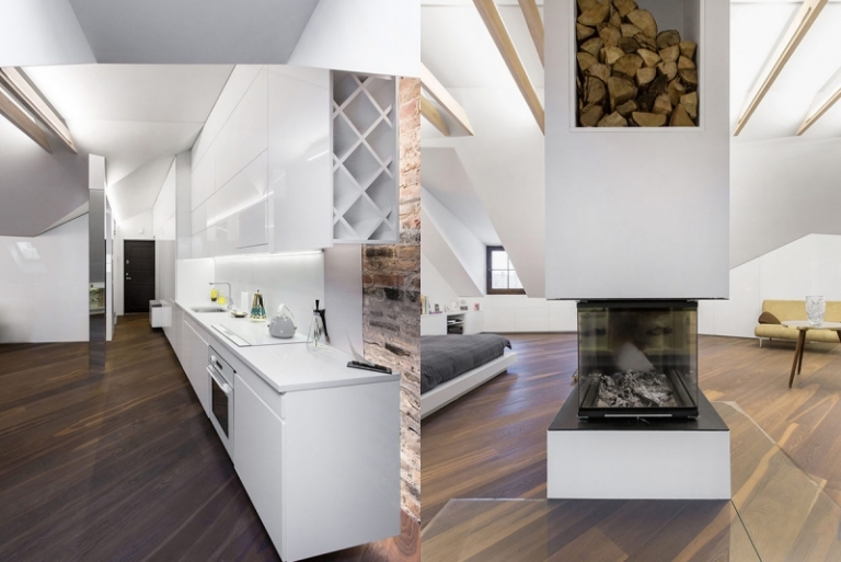 deco-interieur-cuisine-salon-rustique-moderne-blanc-chemnée-mur-brique