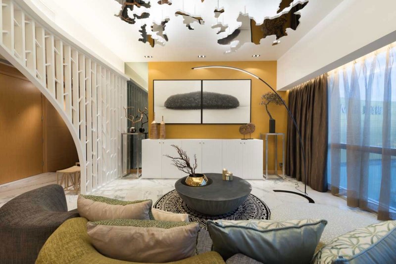 Déco intérieur de styles mélangés pour révéler son caractère Créatif Lustres Contemporain