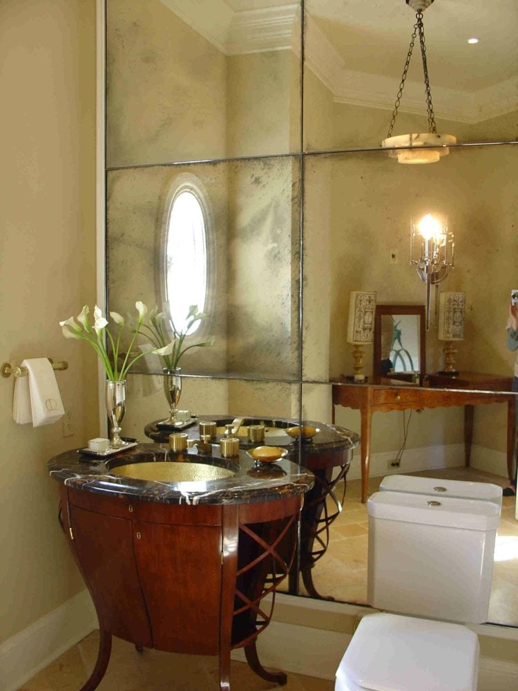 décoration-wc-sous-vasque-bois-miroir-rectangulaire-suspension