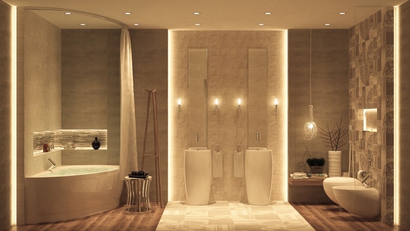 eclairage-led-indirect-salle-bains-appliques-murales-suspension2 éclairage led indirect