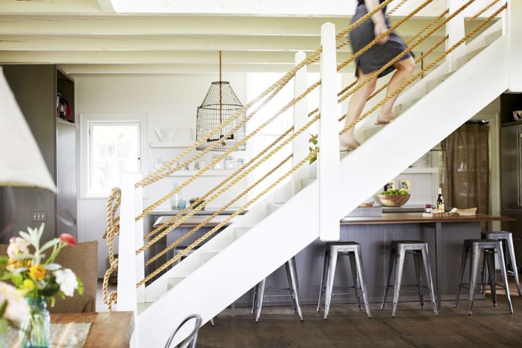 Escalier droit et escalier tournant en 100 designs superbes Escalier désign Courante Main