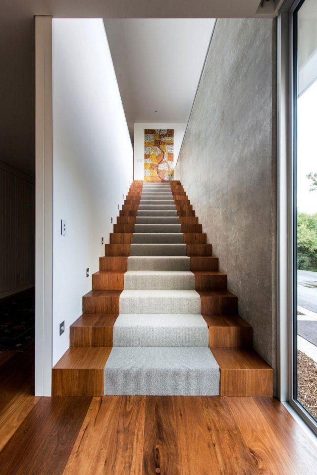 Escalier droit et escalier tournant en 100 designs superbes Bureau Escalier inspiration
