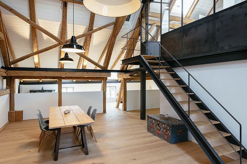 Escalier droit et escalier tournant en 100 designs superbes Bureau Escalier inspiration