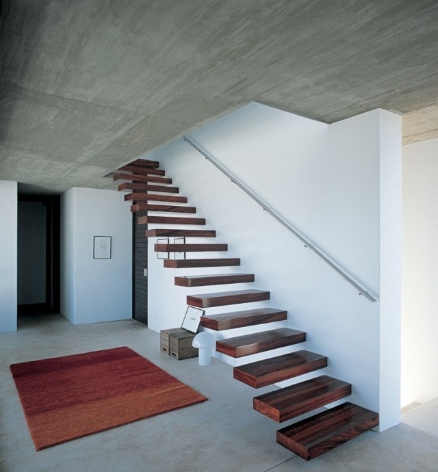 Escalier droit et escalier tournant en 100 designs superbes Escalier désign Marche